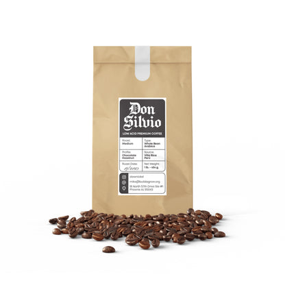 Coffee - Don Silvio, Medium Roast, Low Acid Coffee.